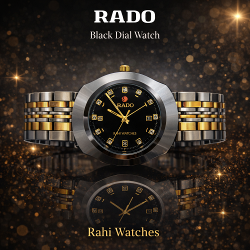 Rado Men’s Blue Dial Two‑Tone Stainless Steel Watch